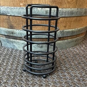Black Metal Utensil Holder
